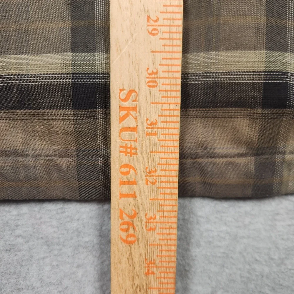 Simms Shirt Mens XL Brown Plaid Fleece Lined Flannel Button Up Outdor Fishing - Picture 9 of 11
